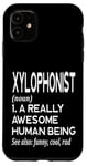 Coque pour iPhone 11 Définition du lecteur de xylophone drôle - Xylophoniste