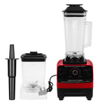 Commercial Food Blender+2x Cups Processor Juicer Smoothie Crusher Home Ice Mixer