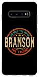 Coque pour Galaxy S10+ BRANSON The Man The Myth The Legend Vintage Personnalisé