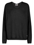 MOS MOSH Mmthora V-Neck Knit Svart