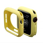 Compatible avec Apple Watch Series SE 6/5/4, 41 mm, Coque de Protection Antichoc en TPU Ultra Mince, Souple pour Jaune