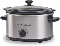 Hamilton Beach  3.5 Litre Slow Cooker Silver New