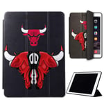 Mixroom - Étui de protection pour Samsung Galaxy Tablette Tab S7 T870 / T875 10,4" pliable en similicuir et TPU avec fonction support Fantaisie LB38 Bulls