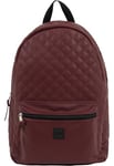 Urban Classics Diamond Quilt Leather Imitation Backpack 45 cm 22 L, burgundy, 11, Rucksack