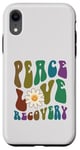 iPhone XR Groovy PEACE LOVE RECOVERY Therapy Clean Sober NA Nurse Case