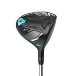 Wilson Staff Golf Club, D9 FAIRWAY 7-Wood, For Women, 21.5 Degree loft, L-Flex, For Right-Handers, Black/Blue, WGW470070