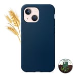 Coque silicone unie Biodégradable Bleu compatible Apple iPhone 13 Mini - Neuf