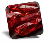 Awesome Fridge Magnet - Deep Red Uncut Ruby Crystals Cool Gift #3613