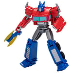 Transformers EarthSpark, Figurine Optimus Prime Classe Guerrier de 12,5 cm, Jouet Robot pour Enfants, à partir de 6 Ans