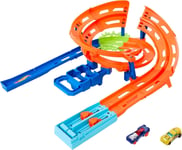 HOT WHEELS SUPERVORTICE Piste Spirale Playset Avec 2 Voitures Série ACTION HTK17