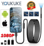 Caméra d'inspection endoscopique 1080P LED Endoscope IP67 pour téléphone portable iPhone Android NOUVEAU