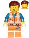 LEGO Movie 2 Emmet with Smile Worn Uniform Minifigure Split from 70847 (Bagged)