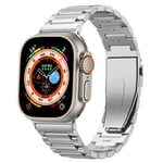 Apple Watch SE 44mm Snyggt armband i titan, silver