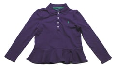 Polo Ralph Lauren Girls Purple Long Sleeve Top 100% Genuine Size 6 Years Pk9