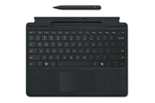 Microsoft Surface Pro Keyboard for Business - tastatur - med penneopbevaring - med accelerometer, touchpad - QWERTY - Italiensk - sort - med Slim Pen Indgangsudstyr