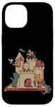 Coque pour iPhone 14 Cats In A Sandbox Summer Bac à litière pour chat Château de sable