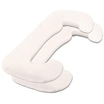 aqua-textil Classic Line Housse de Coussin Lot de 2 Fermeture Éclair Coton Ergo.150 Blanc Neige