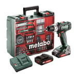 Perceuse-visseuse 18V BS 18 L Set + 2 batteries 2Ah + chargeur + coffret - METABO - 602321870