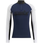 Swix V Racex Classic Half Zip M Dark Navy/Bright White