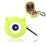 Viwind Cute Silicone Case Cover Compatible with Samsung Galaxy Buds 2 Pro/Buds 2/Galaxy Buds Pro/Galaxy Buds Live,Soft Shell Shockproof Protective Funny 3D Cartoon Cover with Carabiner-Monster