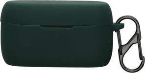 Housse pour écouteurs Compatible avec Jabra Evolve 2 Buds - Coque de Protection en Silicone - Vert foncé