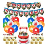 Roblox Barnkalas Ballongbåge - Happy Birthday