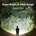 Super Bright LED Flashlight Outdoor Waterproof Camping Light Rechargeable Ten