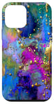 Coque pour iPhone 12 mini Colorful Watercolor Aesthetic Trendy Splatter Blue Purple