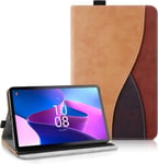 Étui Coque Compatible Avec Lenovo Tab M10 Plus 10.6'' (3rd Gen) Tb-125fu/Tb128fu, Housse De Protection Avec Fonction Support Coque Tablette Lenovo Tab M10 Plus 2022 (Marron)