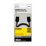 Ekon HDMI-kabel 1 meter V2.0 guldpläterad