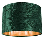 Modern Crushed Velvet Lamp Shade with Shiny Paper Inner