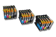 15 Multicolour Ink for Brother MFC-J480DW MFC-J680DW +Chip