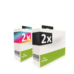 4x Cartridge 2+2 replaces Kodak 10B 10C NO10B NO10C 10XL NO10 XL NO10XL