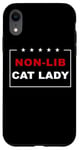 Coque pour iPhone XR Non-Lib Cat Lady – Funny Anti-Woke USA