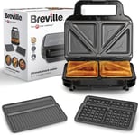 Breville VST098 Panini Press Toastie Sandwich Waffle Maker FREE SHIPPING NEW