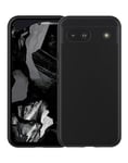 Cresee Coque Google Pixel 8a, avec Protection Caméra Couche Intérieure Douce, Etui Housse TPU Silicone Mince Souple Antichoc Case pour Pixel 8a, Noir