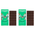 Montezuma's Royal Mint, 74% Cocoa, Dark Chocolate With Peppermint, Gluten Free, Naturally Vegan & Organic, 90g Bar (Pack of 2)