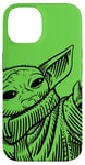 Coque pour iPhone 14 Star Wars Le Grogu Mandalorien Utilisant la Force Vert