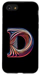 Coque pour iPhone SE (2020) / 7 / 8 Lettre initiale de l'alphabet D dans le style de l'art opérationnel