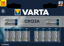 VARTA Lithium Sylindrisk batteri CR123A, 10-pak