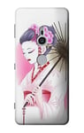 Japanese Traditional Geisha Kimono Case Cover For Sony Xperia XZ2