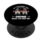 Funny Garden Gnomes Biker Pun For Gardener Or Chopper Biker PopSockets PopGrip Adhésif