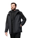 Jack Wolfskin Men's Glaabach 3-in-1 Jacket M, Black, M