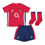 England Rugby Mini Kit (Size 6-12M) Baby Umbro 2021/22 Alternate Set - New