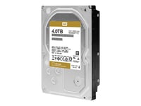 WD Gold Datacenter Hard Drive WD4002FYYZ - Disque dur - 4 To - interne - 3.5" - SATA 6Gb/s - 7200 tours/min - mémoire tampon : 128 Mo