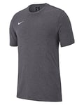 Nike Unisex Kids Y Tee Tm Club19 T-shirt, Charcoal Heathr/Charcoal Heathr/Charcoal Heathr/(White), M EU