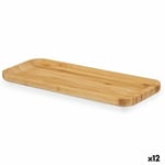 Snacksbricka Brun Bambu 29,5 x 1,6 x 11,5 cm Fördrink (12 antal)