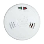 Mains Powered Ionisation Smoke Alarm With Back-up Battery - Kidde Slick 1sfw