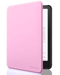 MoKo Case for All-new 7" Kindle Paperwhite (12th Generation-2024) and Kindle Colorsoft Signature Edition 2024, Lightweight Shell Cover with Auto Wake/Sleep for Kindle Paperwhite 2024, Nosegay Pink