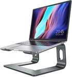 NULAXY Laptop Stand for Desk, Detachable Aluminum Laptop Riser for Desk, Ergonomic Laptop Holder Computer Stand Compatible with MacBook Air Pro, Dell, XPS, HP, Lenovo More 10-16” Laptops (Grey)